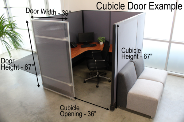 Cubedoor Cubicle Doors for Workplace Privacy | Sliding Cubicle Doors